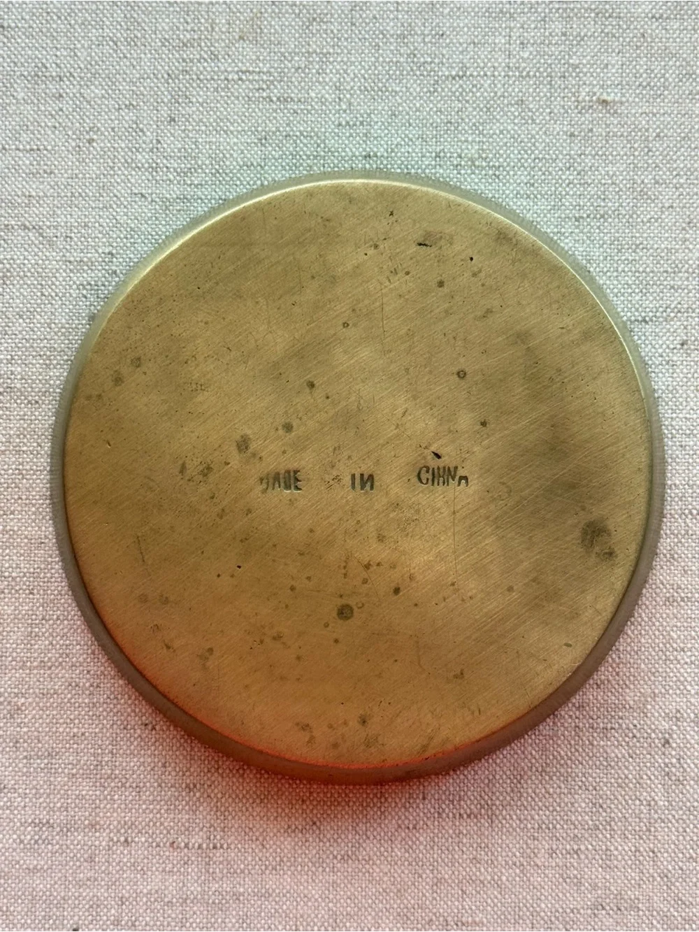 Vintage Engraved Brass Trinket Dish | Made in China | 4”